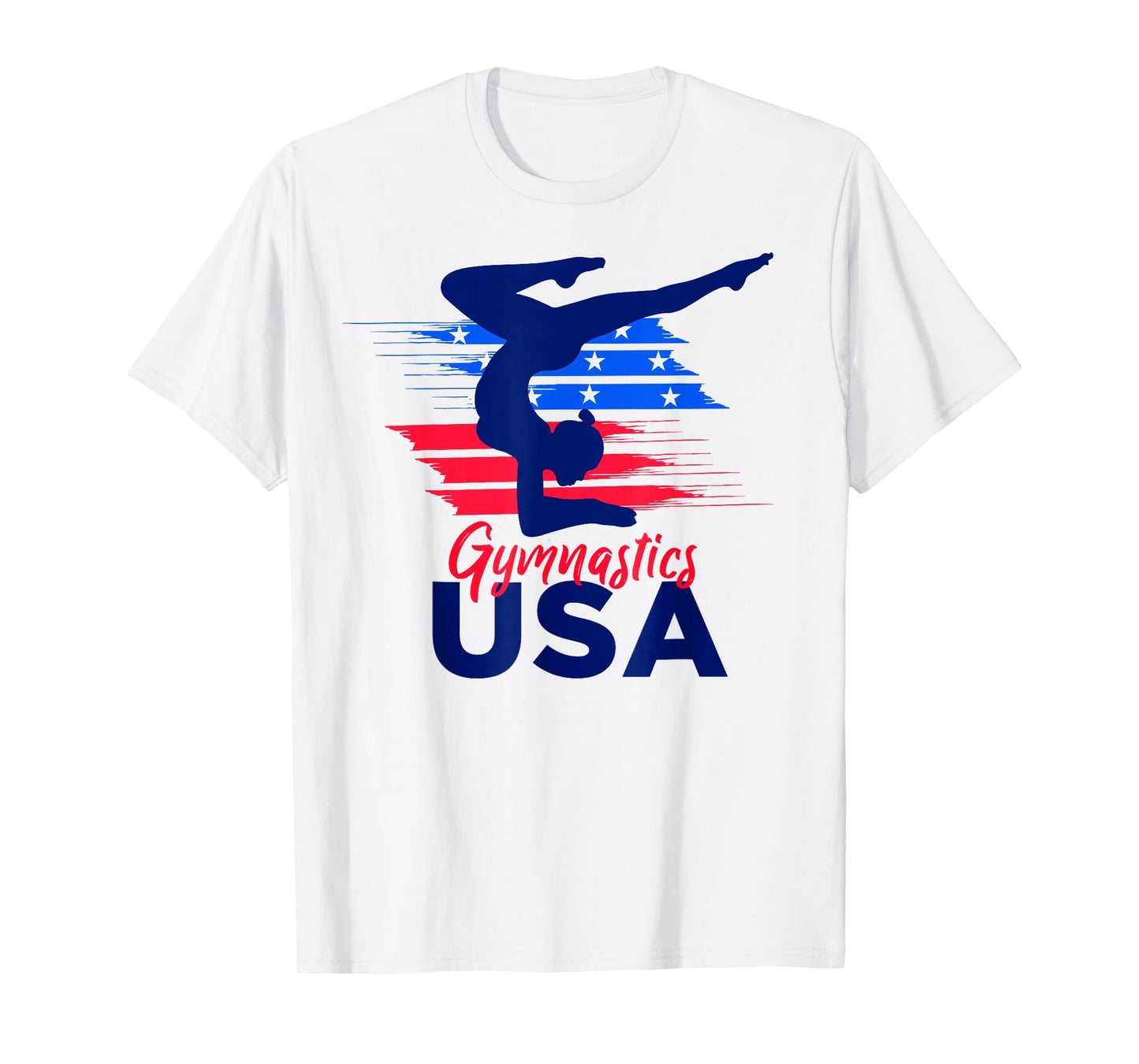USA Flag Gymnastics USA Support T-Shirt