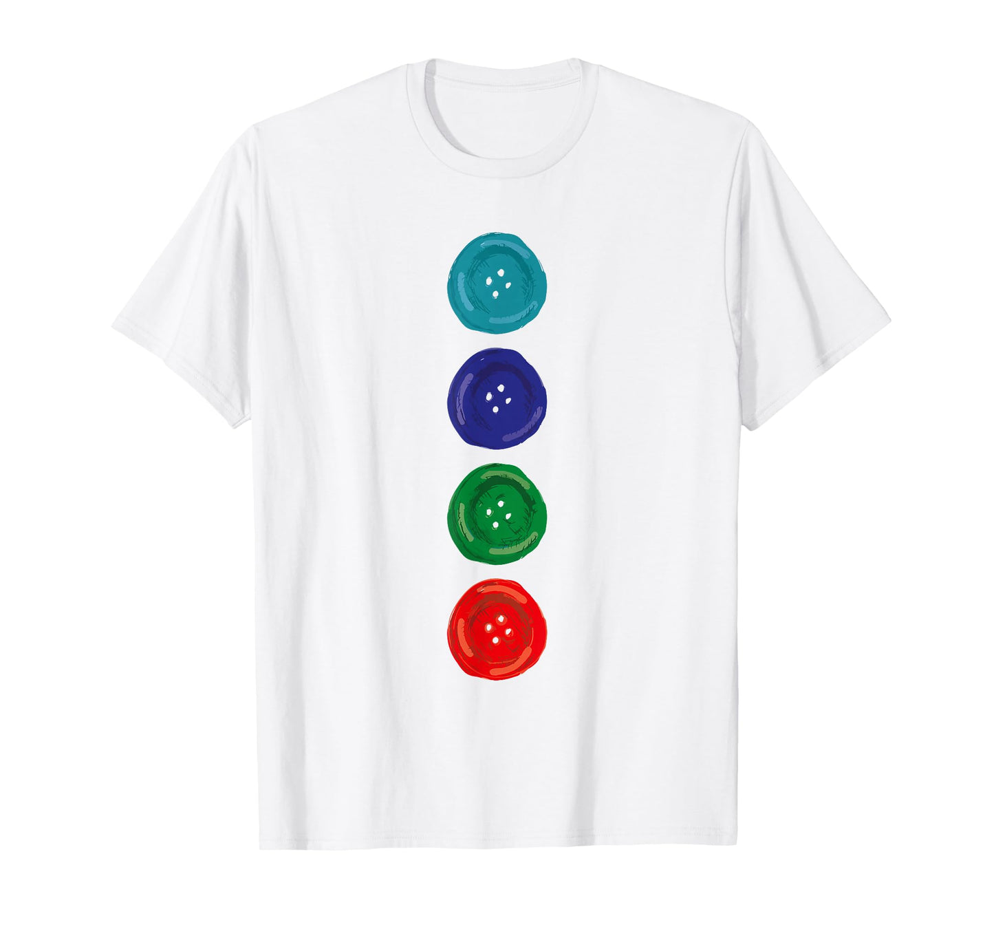 Four Groovy Buttons Blue Cat Funny Halloween Costume Kids T-Shirt