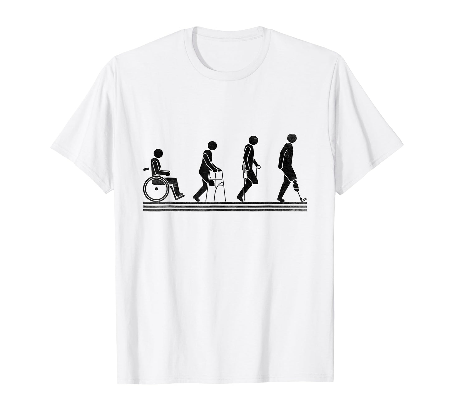Amputee Wheelchair Prosthetic Leg Amputation Amputee T-Shirt