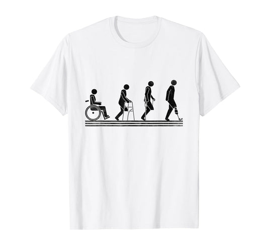 Amputee Wheelchair Prosthetic Leg Amputation Amputee T-Shirt
