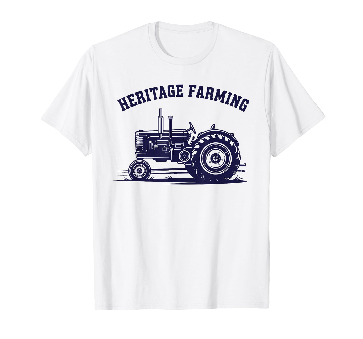 Classic Tractor Heritage Farming Logo Art T-Shirt