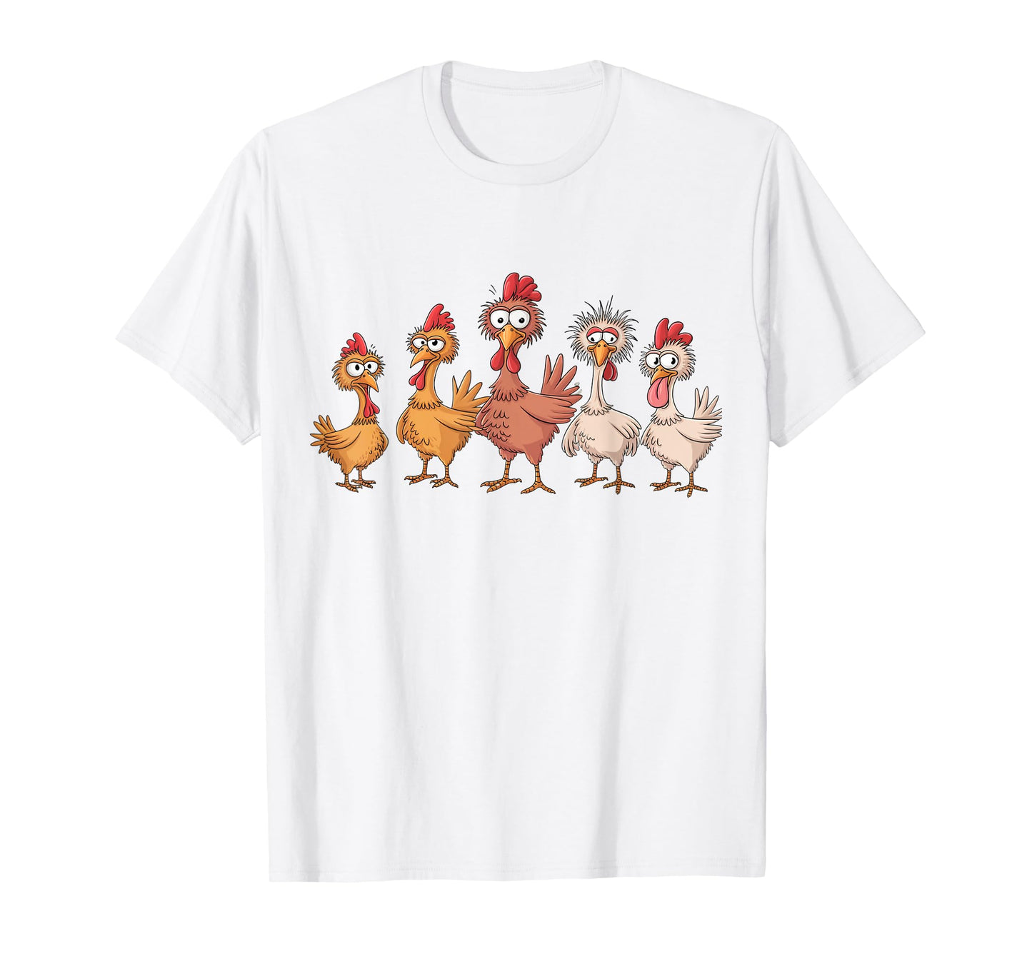 Chicken Art Crazy Chicken Gifts For Men Women Kid Boy Family T-Shirt