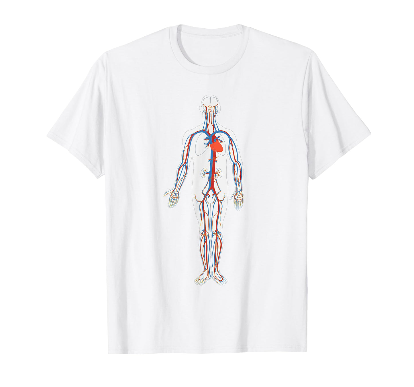 Circulatory System Anatomy Chart Arteries Veins T-Shirt