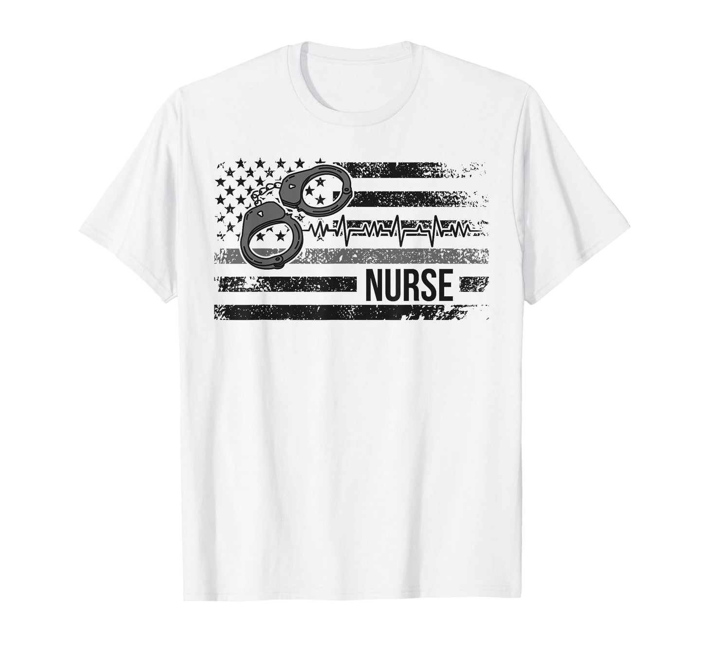 Correctional Nurse American Flag Corrections Nursing T-Shirt