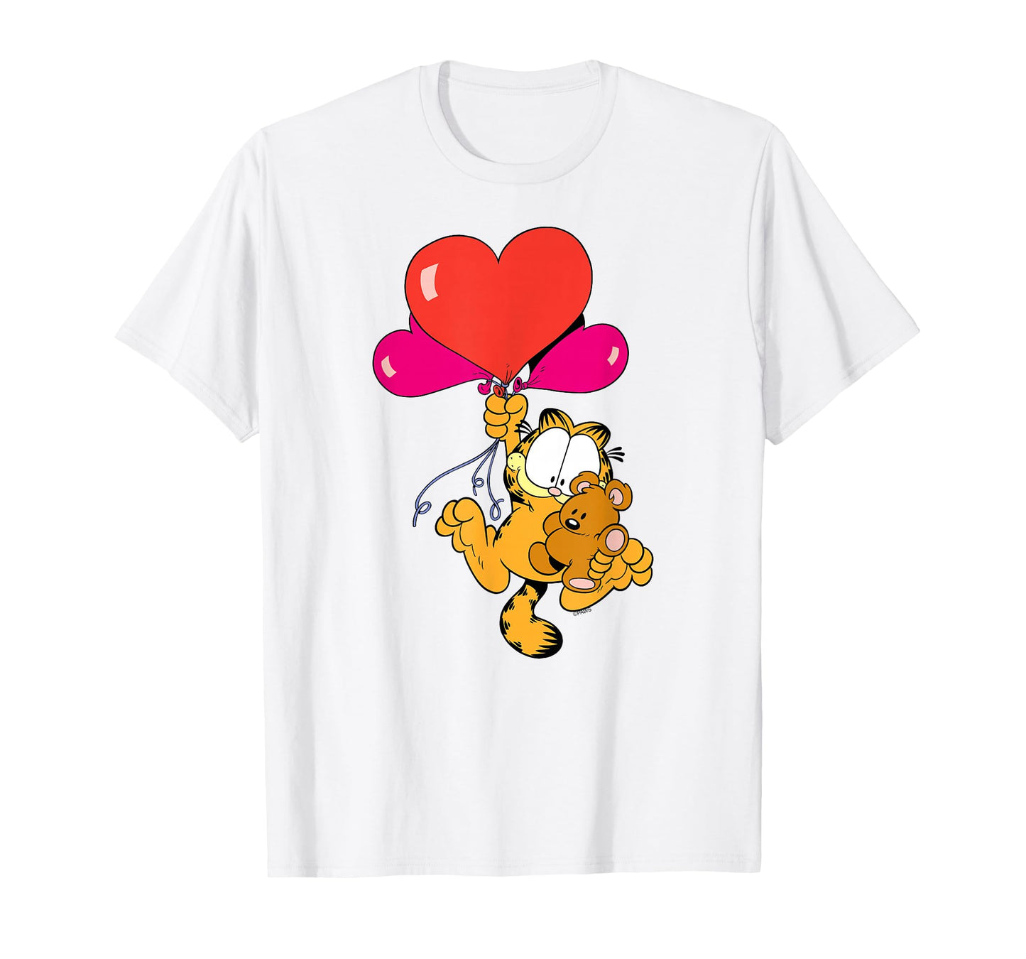 Garfield Heart Balloons with Pooky Valentine's Day Cat T-Shirt