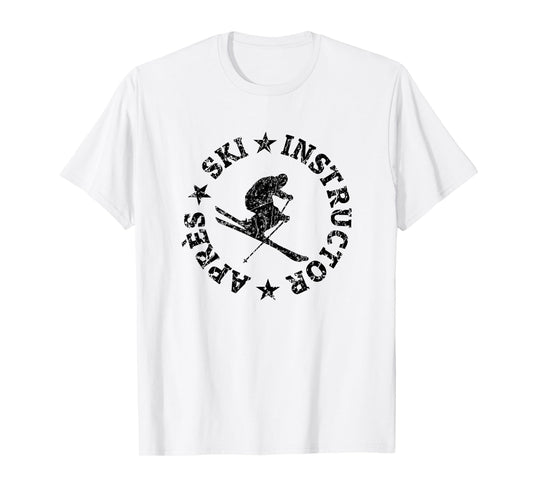 Apres-Ski Instructor Seal (Vintage Black) Skier T-Shirt