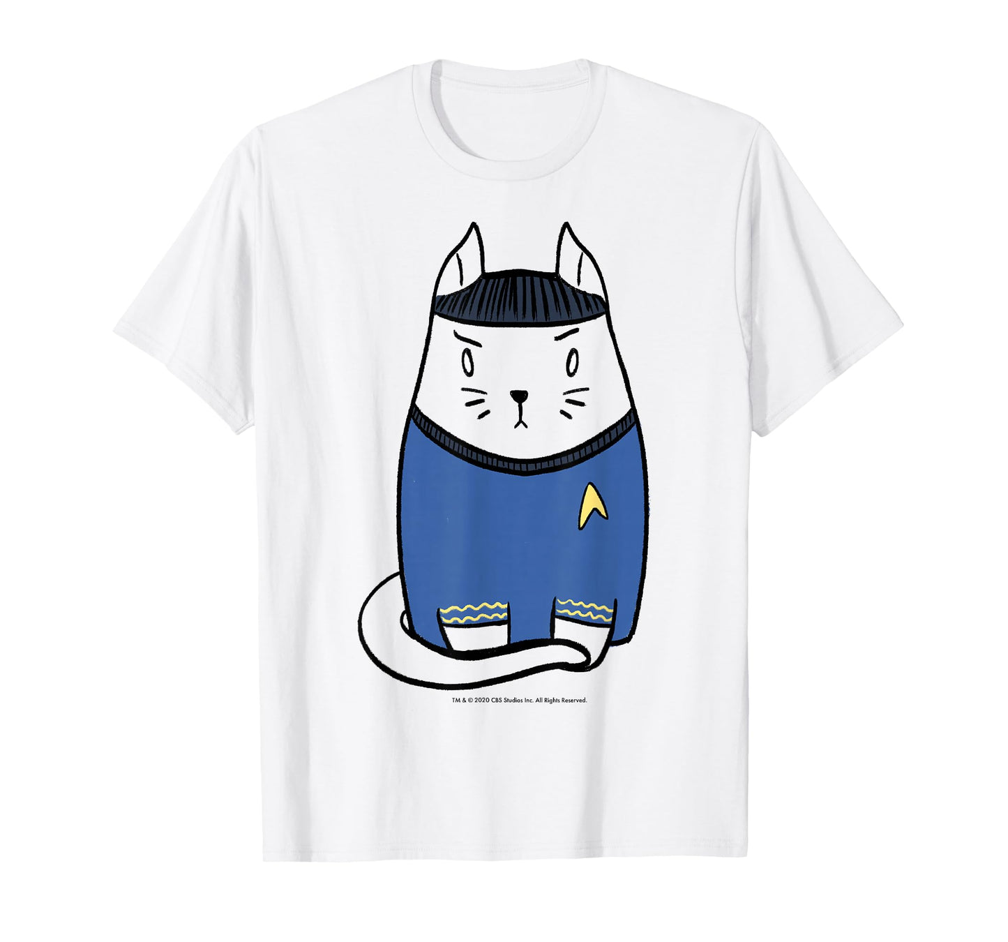Star Trek: The Original Series Spock Cat Doodle T-Shirt