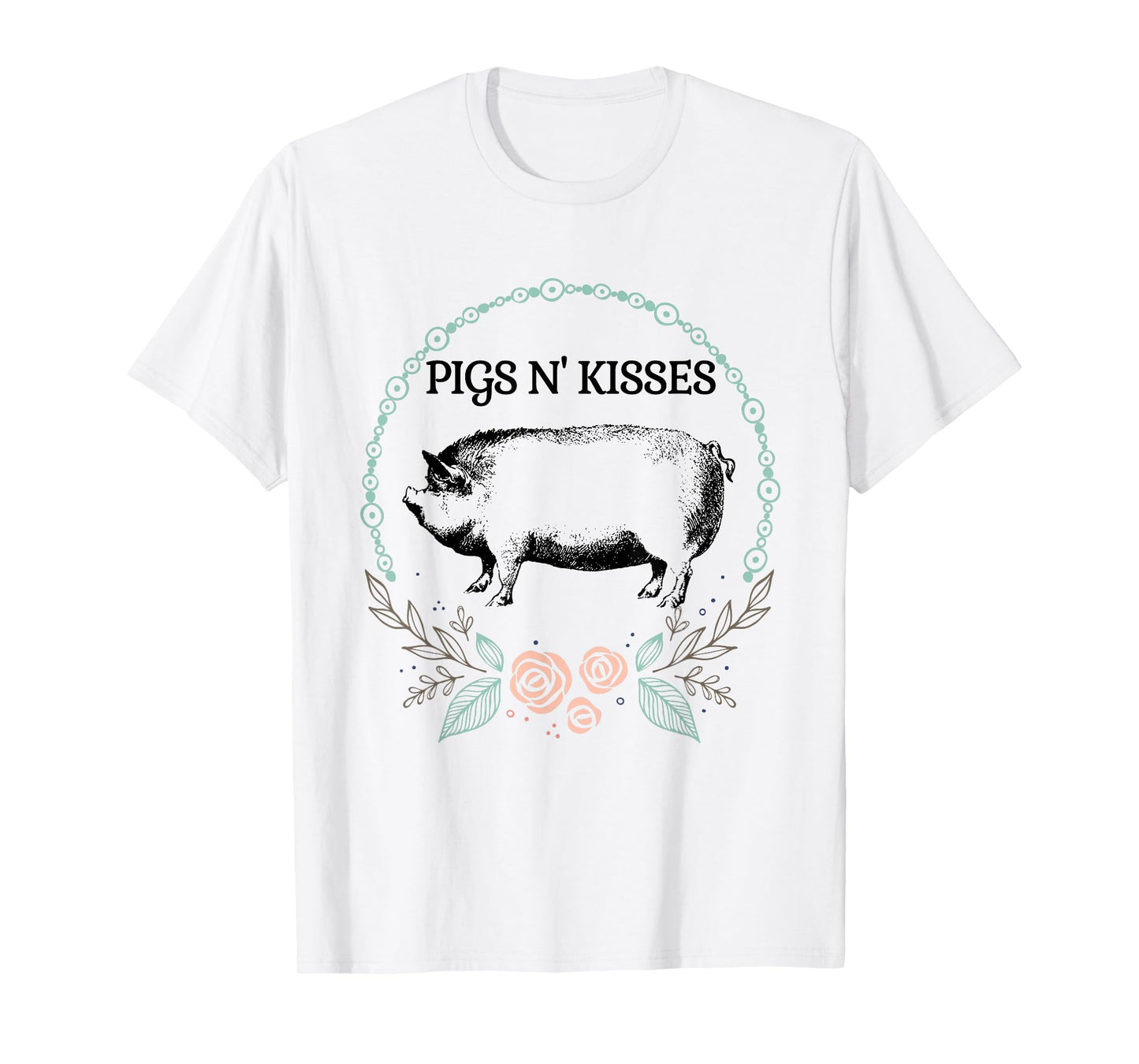Cute Pot Belly Pig Shirt-Pigs N Kisses Pig Lovers Gifts T-Shirt