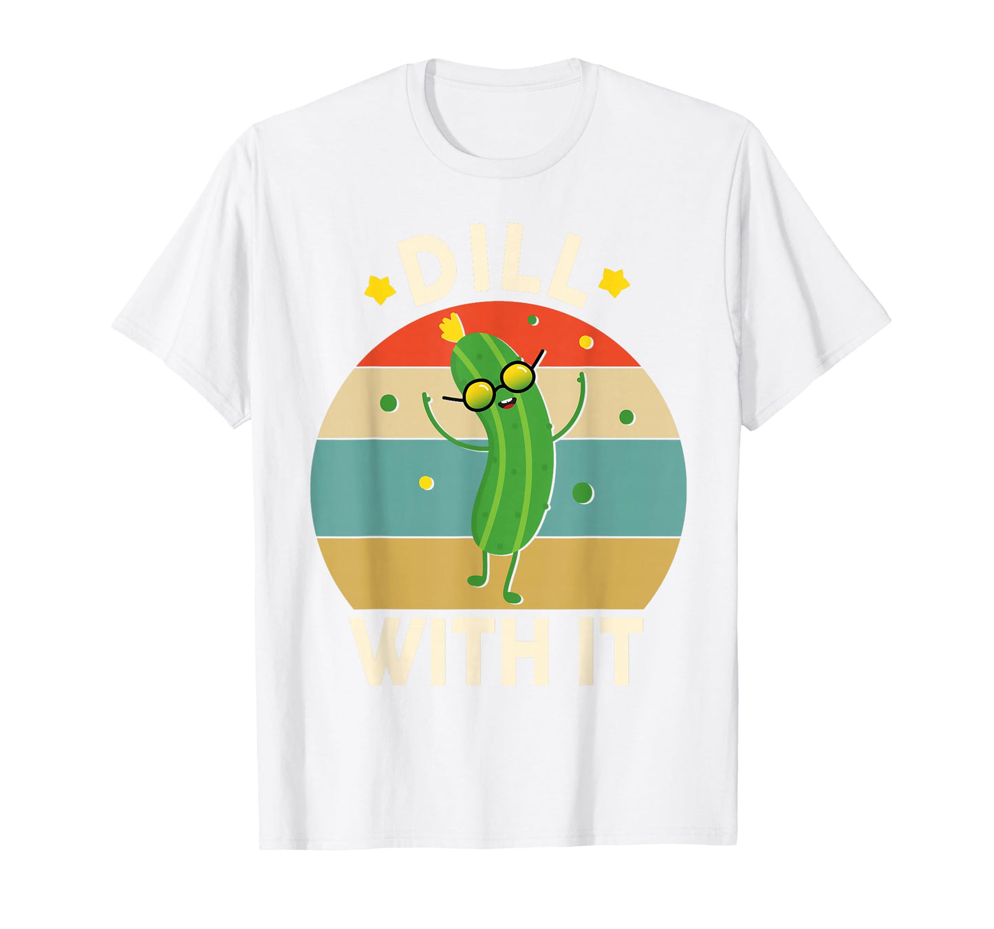 Funny Dill with It Pickle-Shirt Kids Boys Mens Toddler Vegan T-Shirt