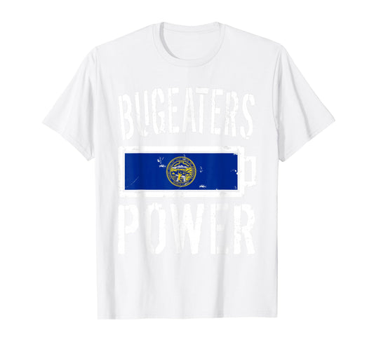 Nebraska Flag T-Shirt | Bugeaters Power Battery Proud Tee T-Shirt