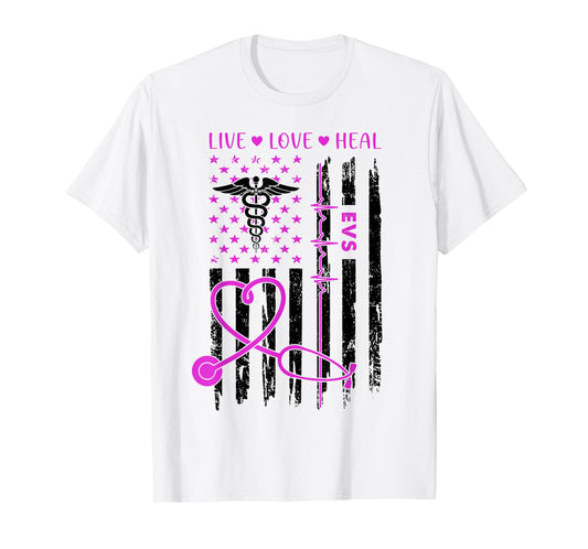 EVS Shirt EVS Appreciation Week 2025 Gift USA Flag Design T-Shirt