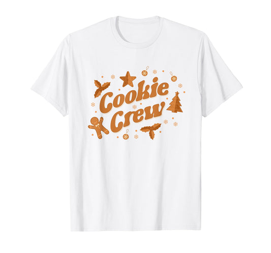 Cookie Crew Gingerbread Baker Team Christmas Cookie Baking T-Shirt