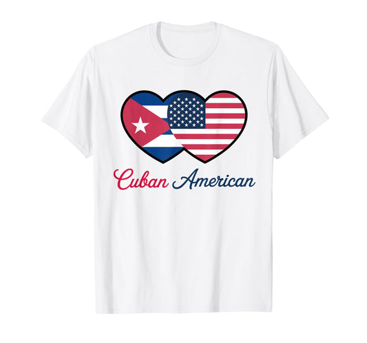 Cuban American Flag Pride Heritage Cuban Roots T-Shirt