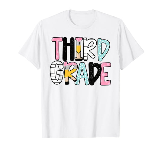 Back to School Third Grade Teacher First Day of 3rd Grade T-Shirt