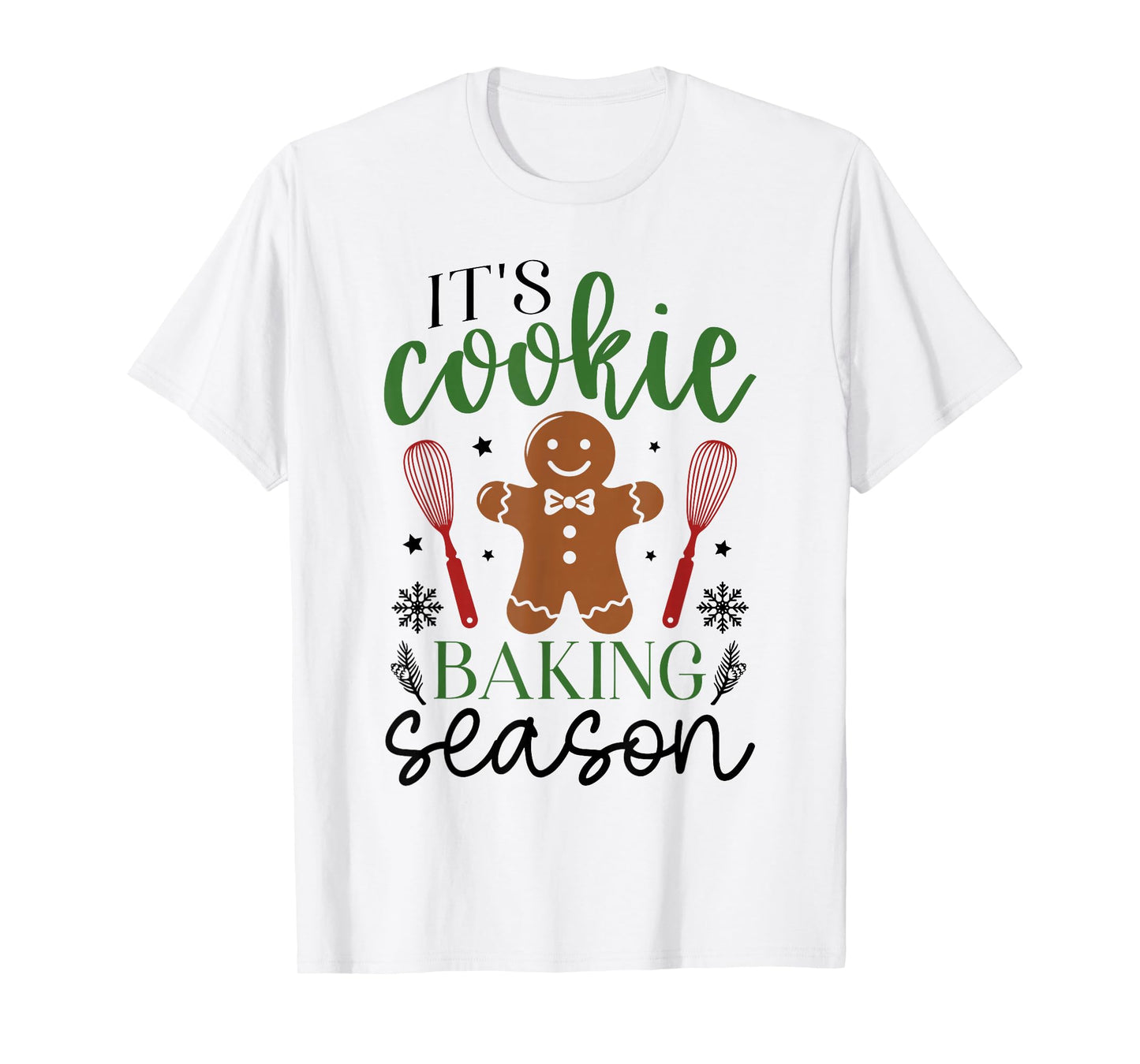 Christmas Women Cookie Baking T-Shirt
