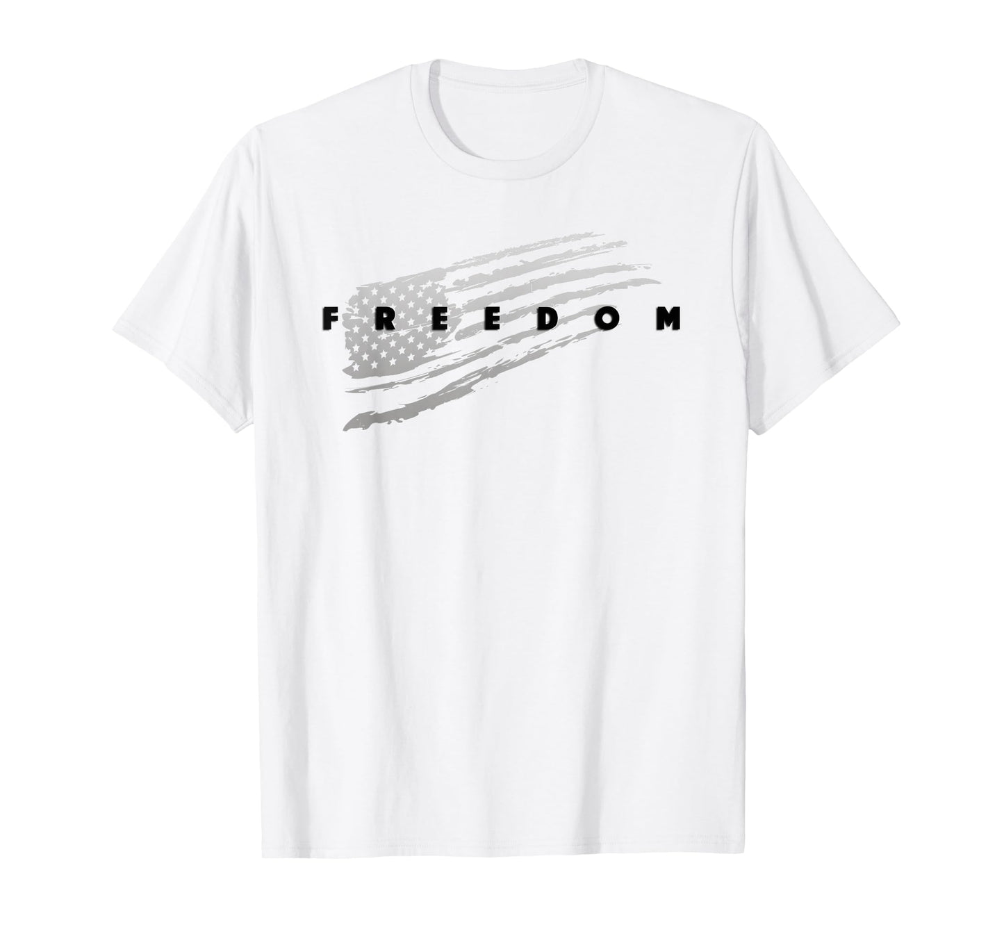 Distressed American Flag Patriotic Pride Freedom T-Shirt
