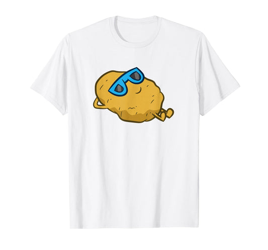 Cute Potato With Sunglasses Relaxing Potato T-Shirt
