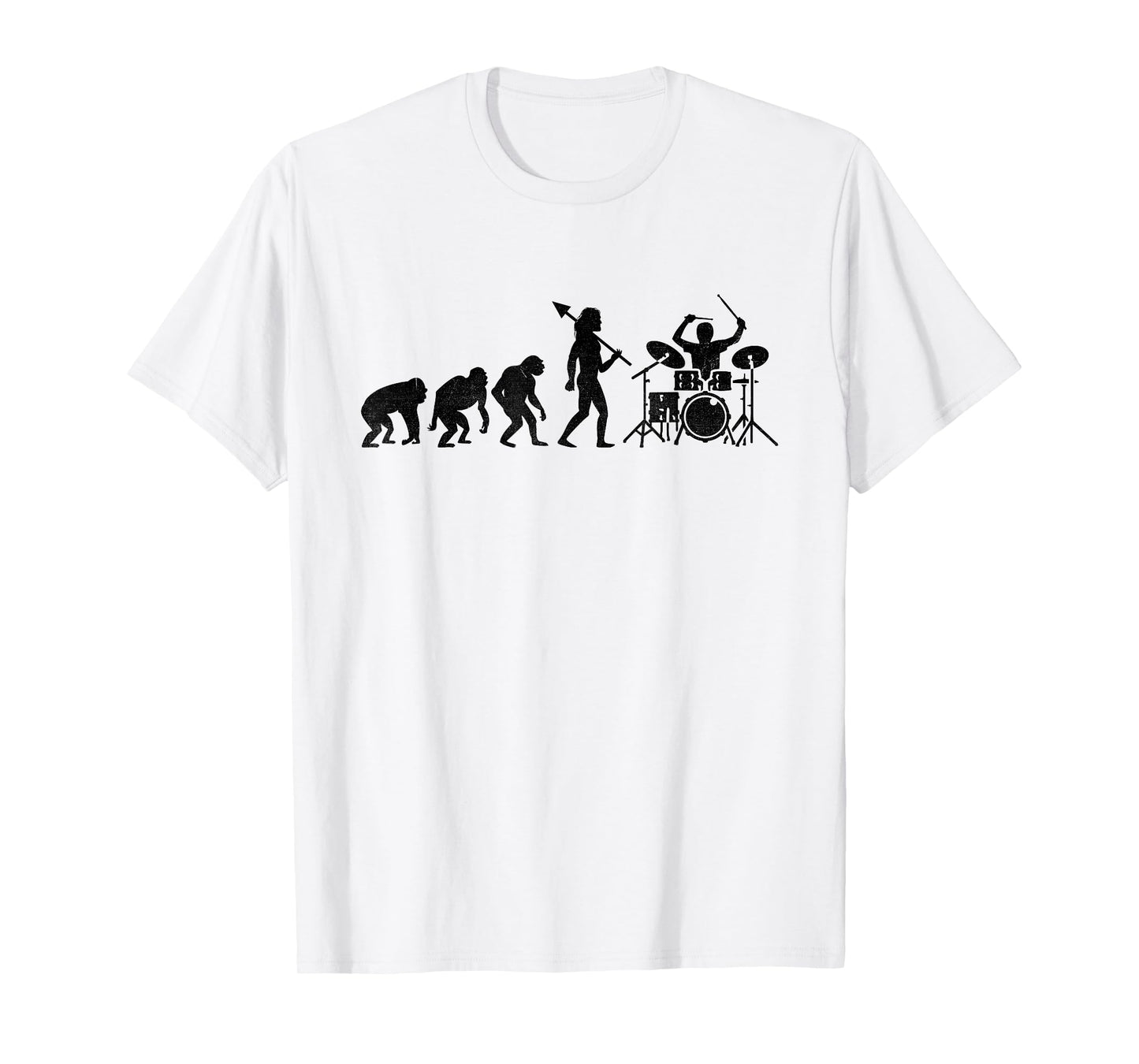 Drummer Evolution Drum Music Lover Drumming Drummers T-Shirt