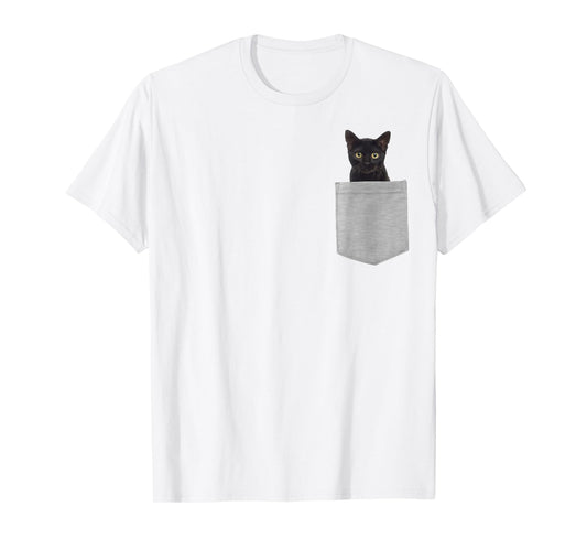 Animal in Your Pocket Black Cat T-Shirt