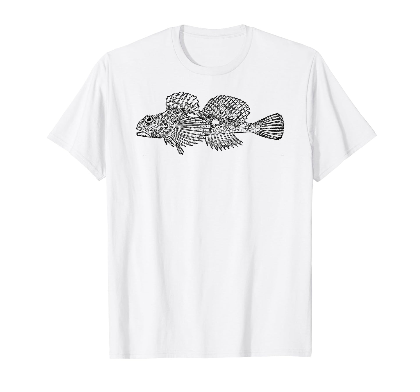 Sculpin Fish Vintage Freshwater Retro Eighties T-Shirt