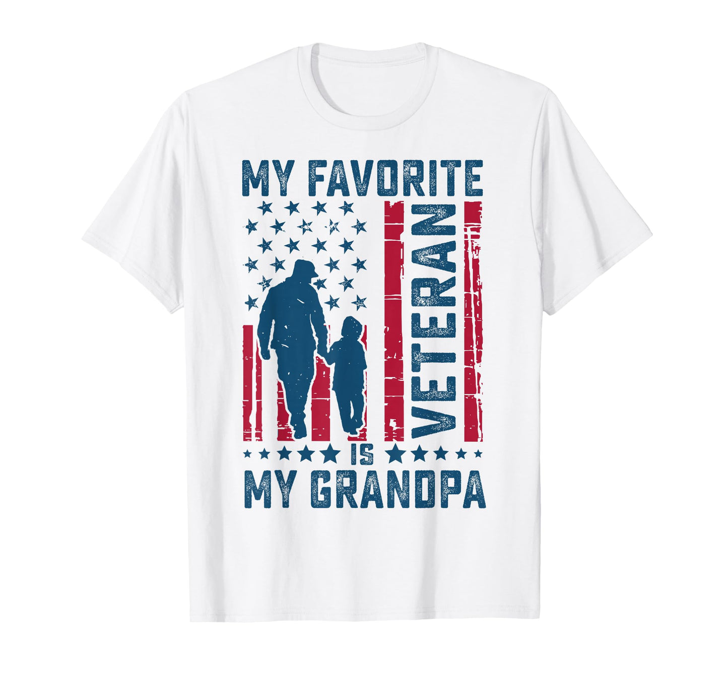 My Favorite Veteran is My Grandpa Grandfather Veterans Day T-Shirt