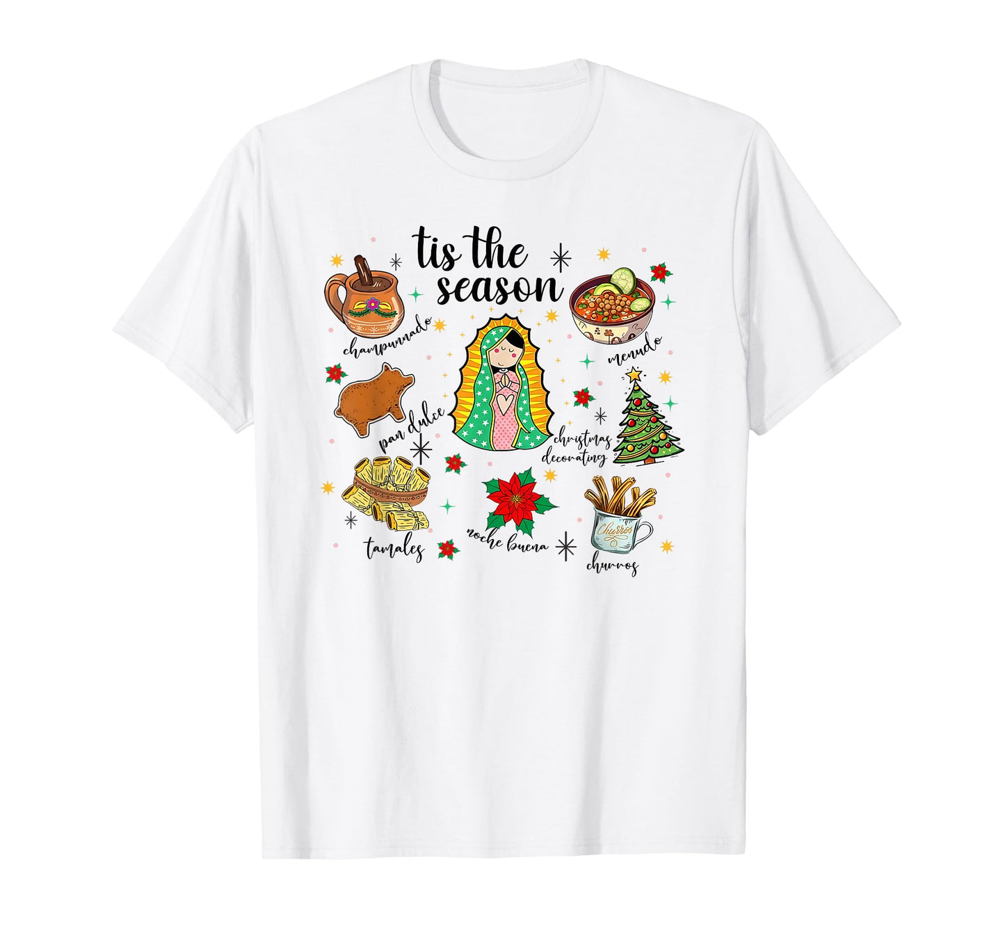 Coquette Tis The Season Mexican Christmas Spanish Donkey T-Shirt