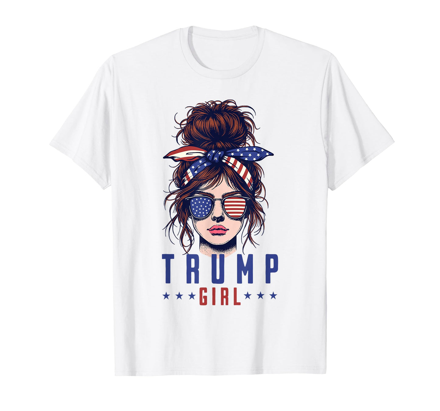 Women Yes I'm A Trump Girl Get Over It Trump 2024 Election T-Shirt