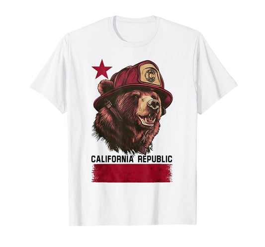 California Firefighters Bear T-Shirt