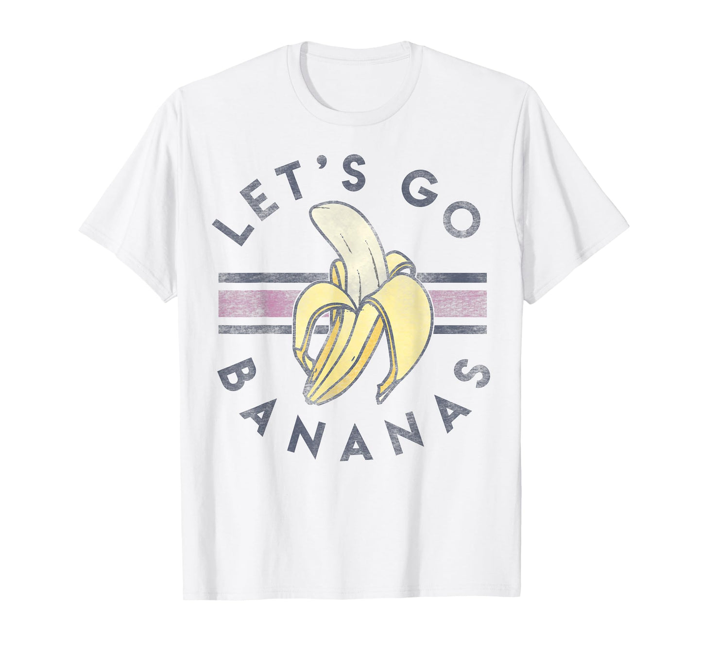 Let's Go Bananas Vintage Sporty Stripe T-Shirt