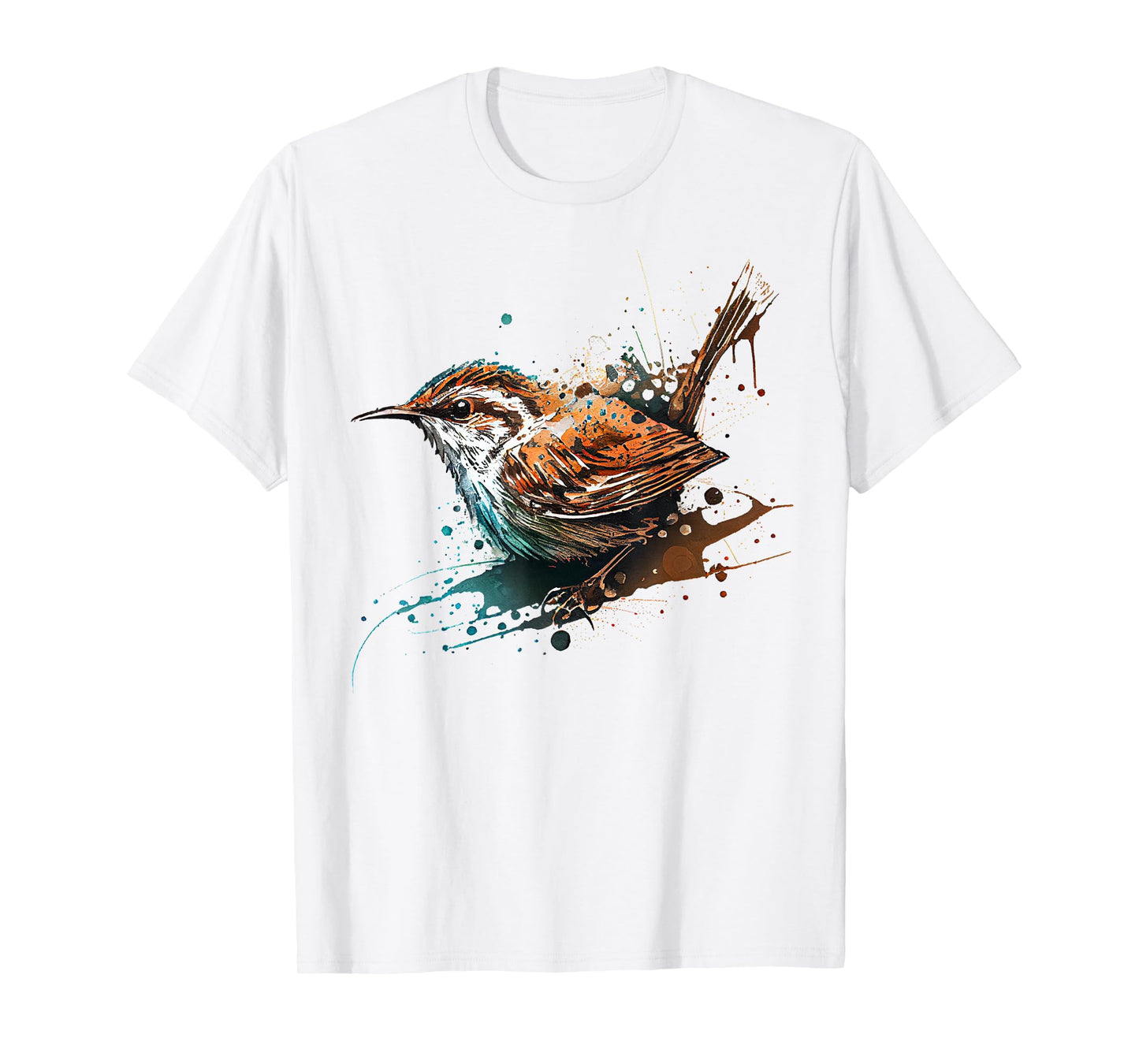 Wren, cute bird painting T-Shirt
