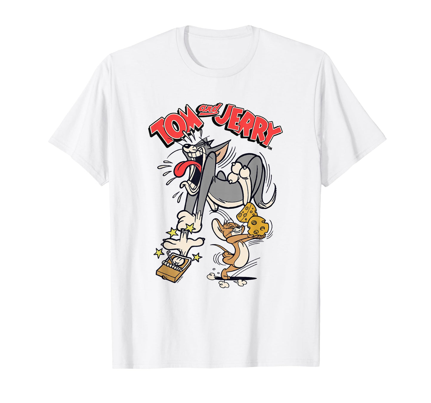 Tom and Jerry Classic Mousetrap Fail Scene Logo T-Shirt