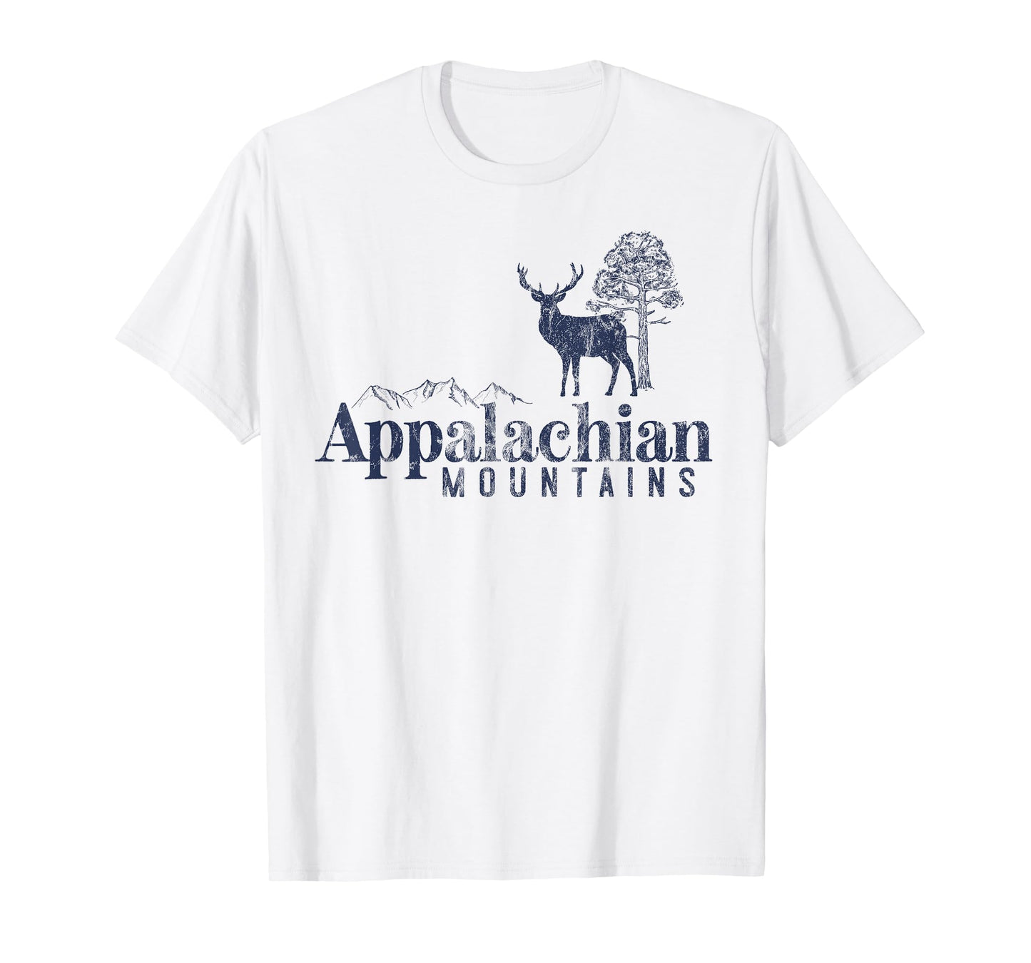 Appalachian Mountains Vintage Retro Style Men Women Outdoors T-Shirt