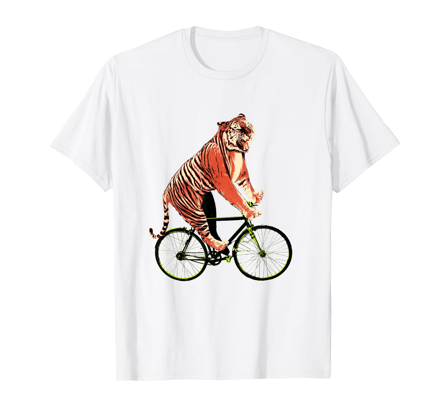 Tiger Riding Bicycle - Funny Tiger gift for a Cyclist T-Shirt