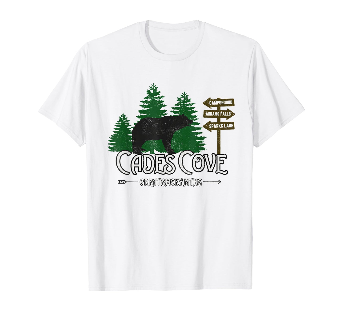 Cades Cove Black Bear Road Sign T-Shirt