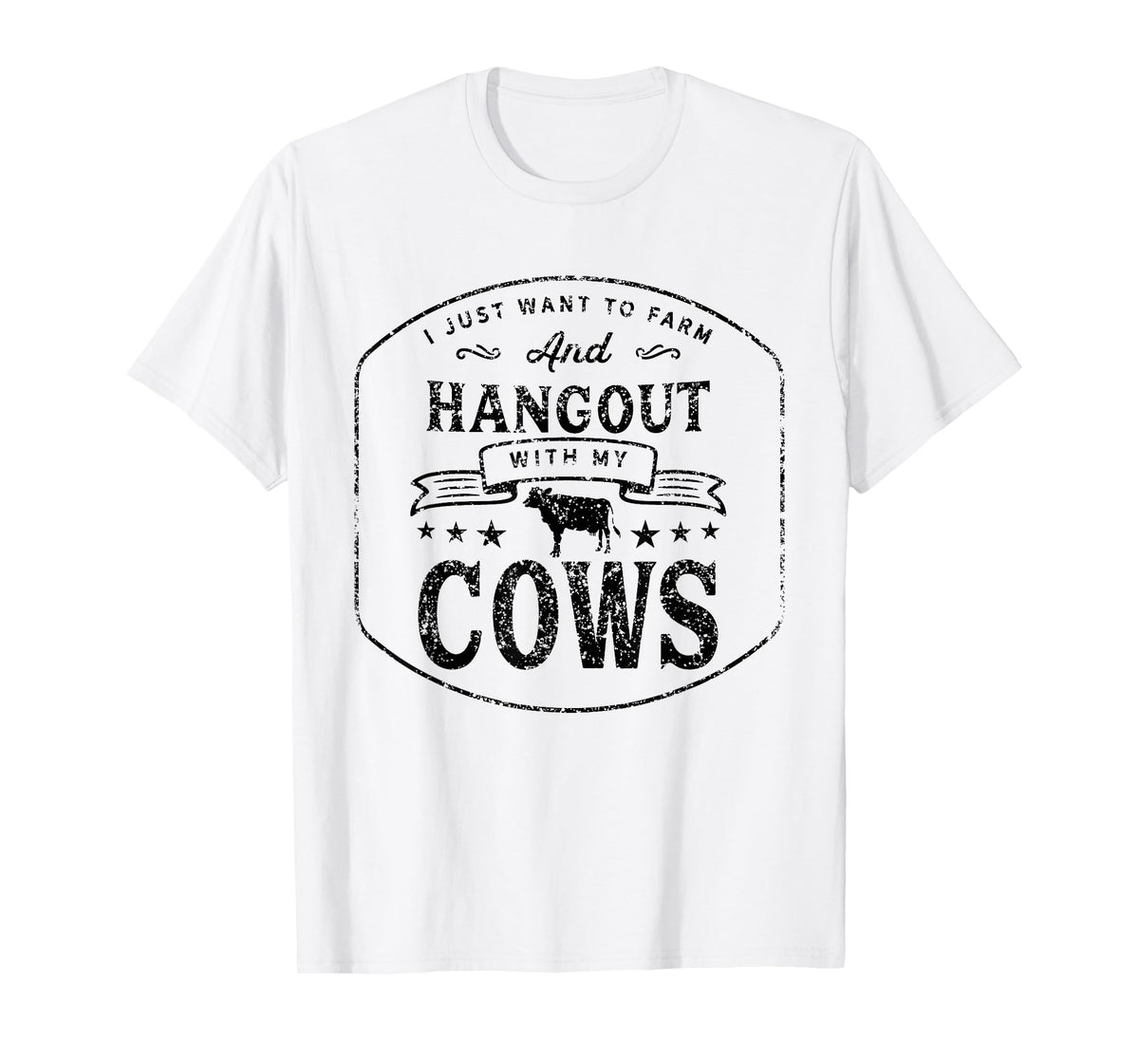Hang out with my Cows Farming Farmer Cow Herd T-Shirt