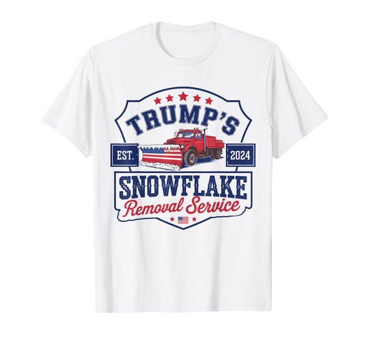 Trump's Snowflake Removal Service Funny Trump President 2024 T-Shirt