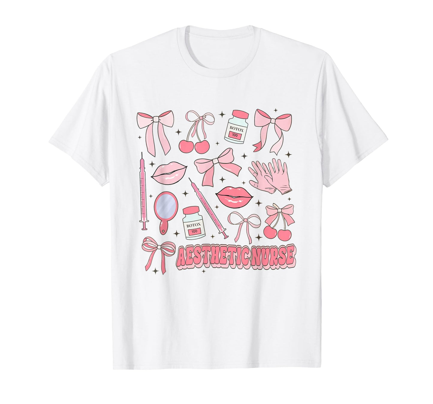 Coquette Aesthetic Nurse Injector Dermatology Botox Nurse T-Shirt
