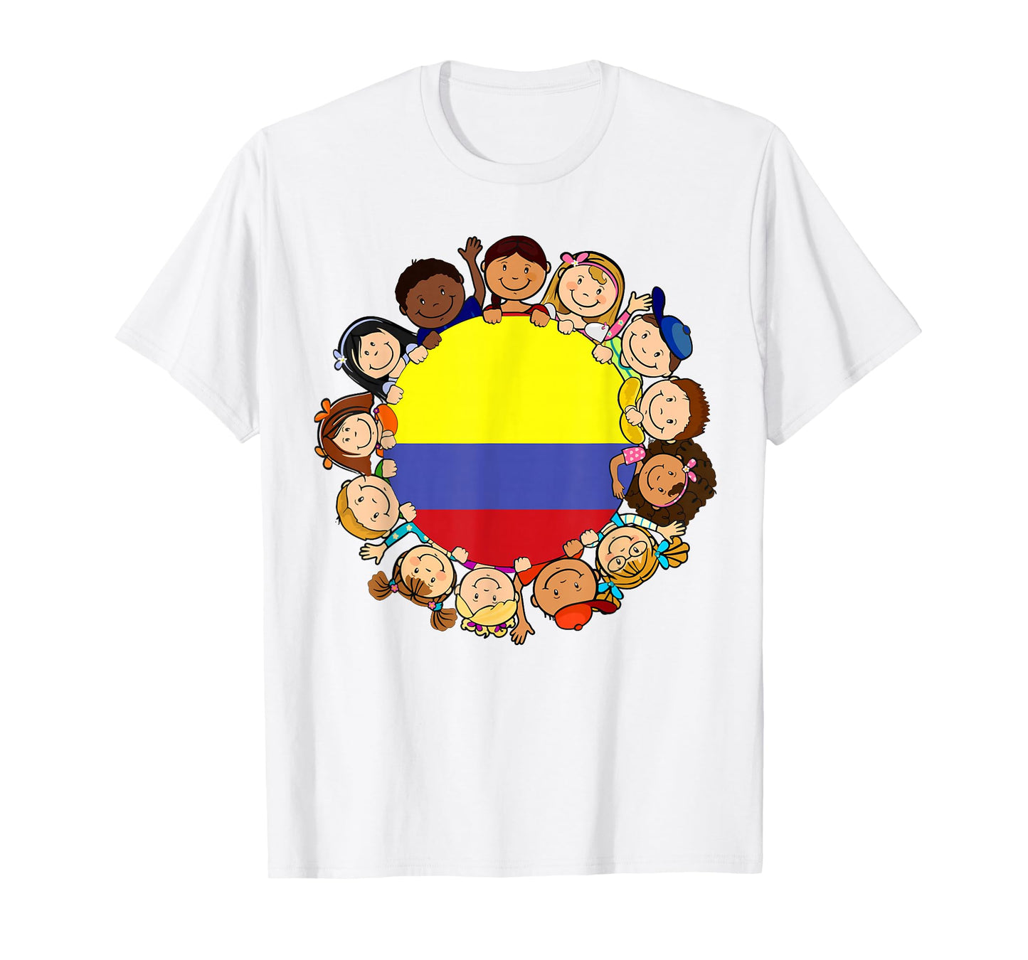 Colombia Flag Colombian Kid Boy Girl Hispanic Heritage Month T-Shirt