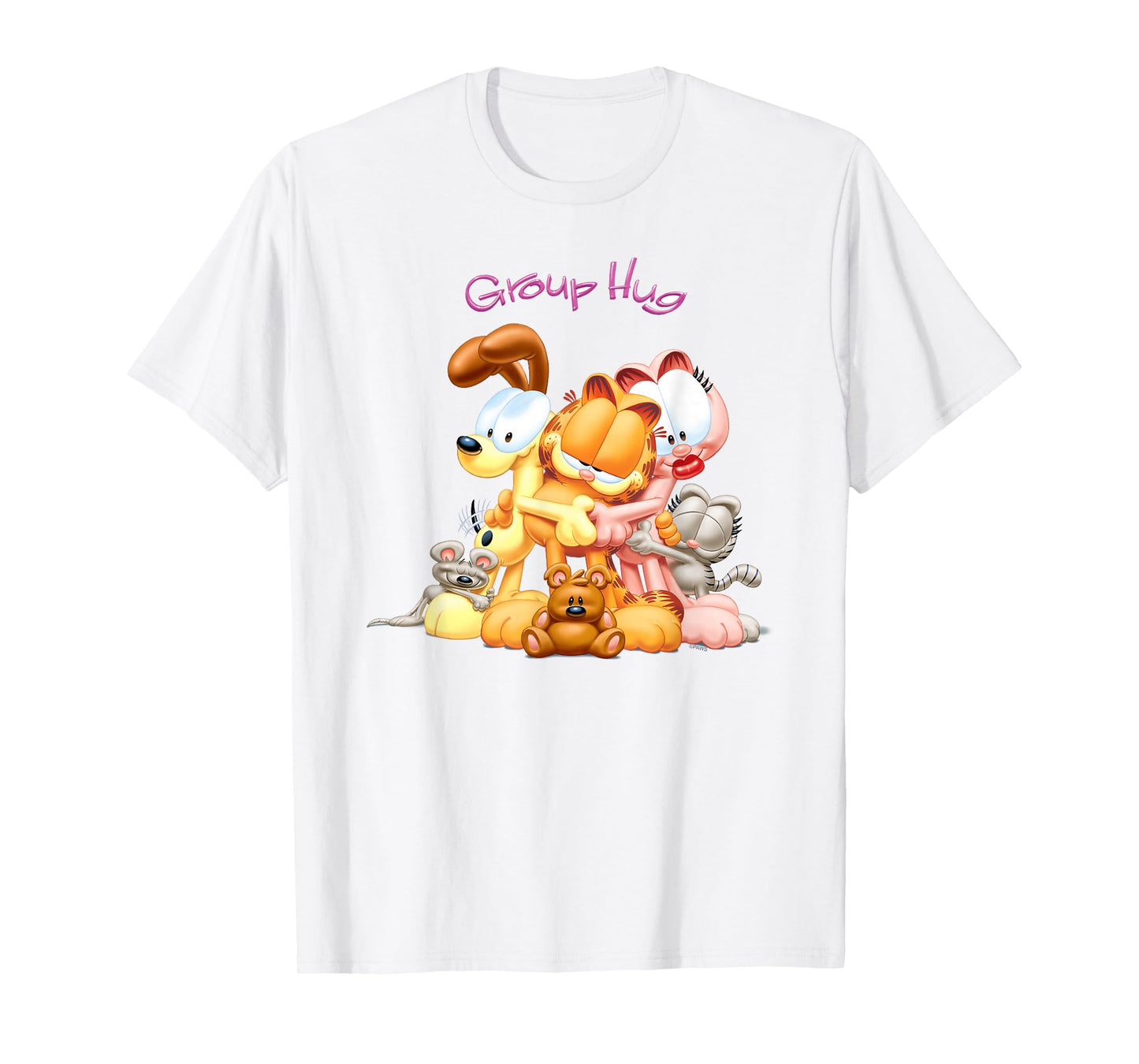 Garfield Group Hug 3D Cat Cartoon T-Shirt