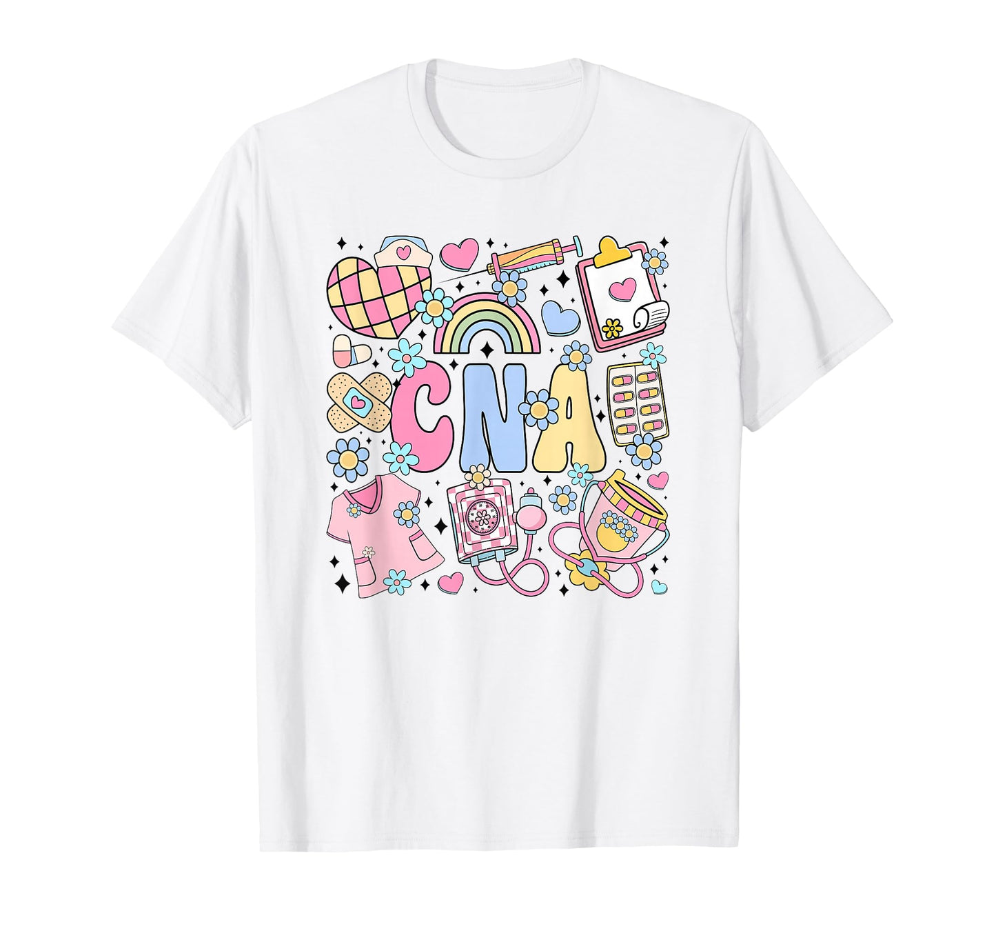 CNA Nurse Stuff Retro Certified Nursing Assistant Nursing T-Shirt