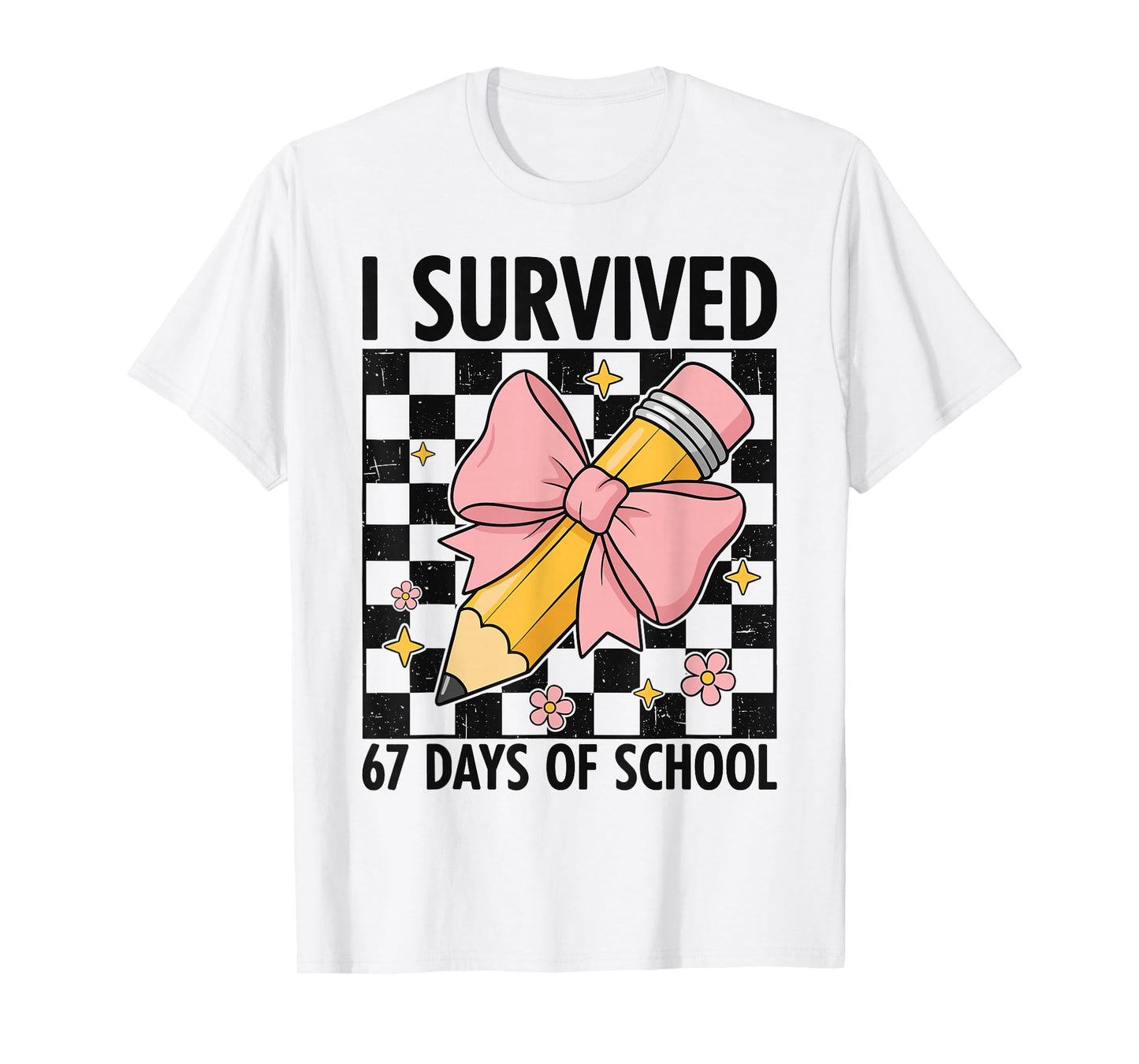 I Survived 67 Days of School Six Seven Meme for Men Women T-Shirt