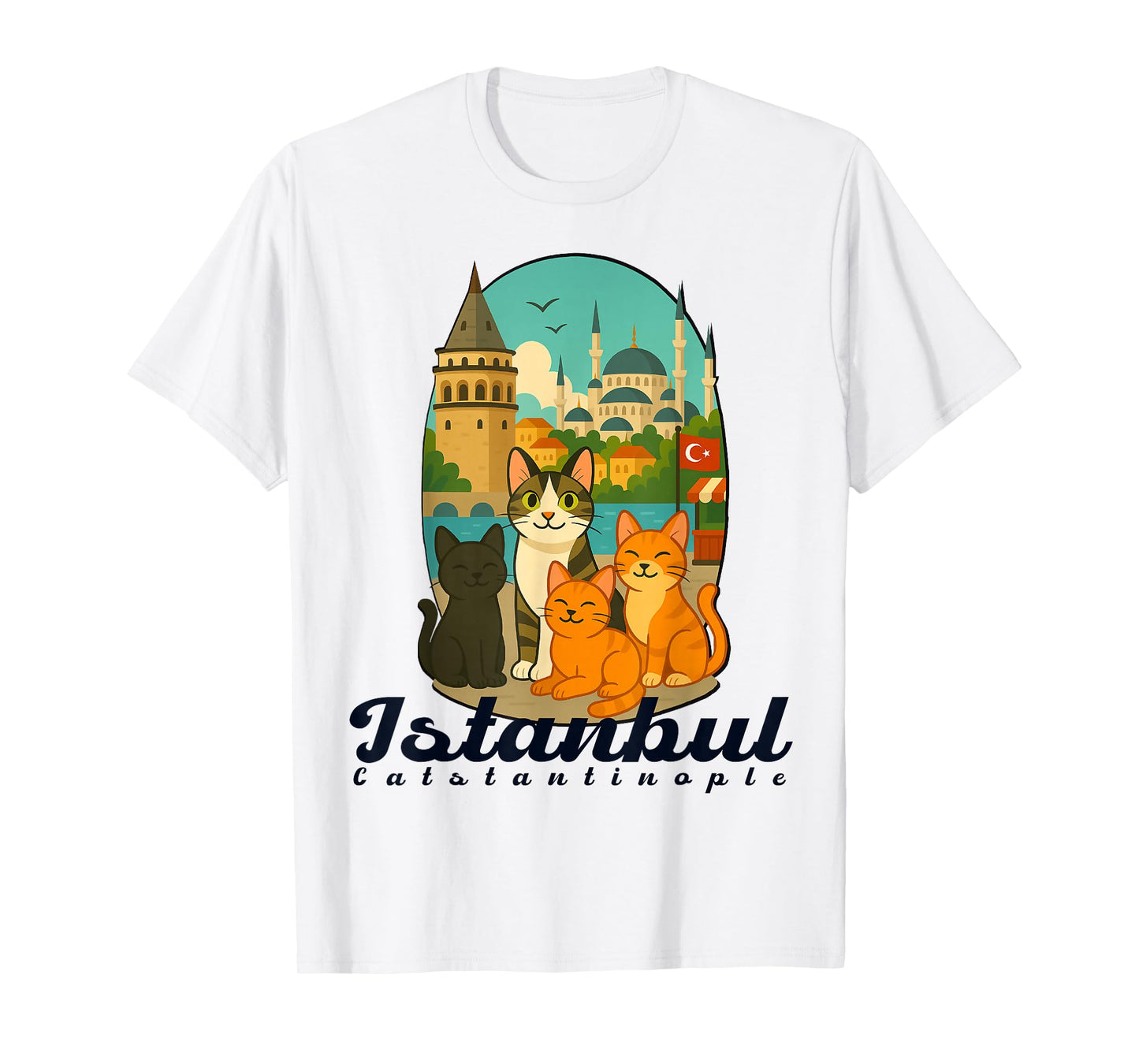 Istanbul, Turkey - Catstantinople City of Cats T-Shirt