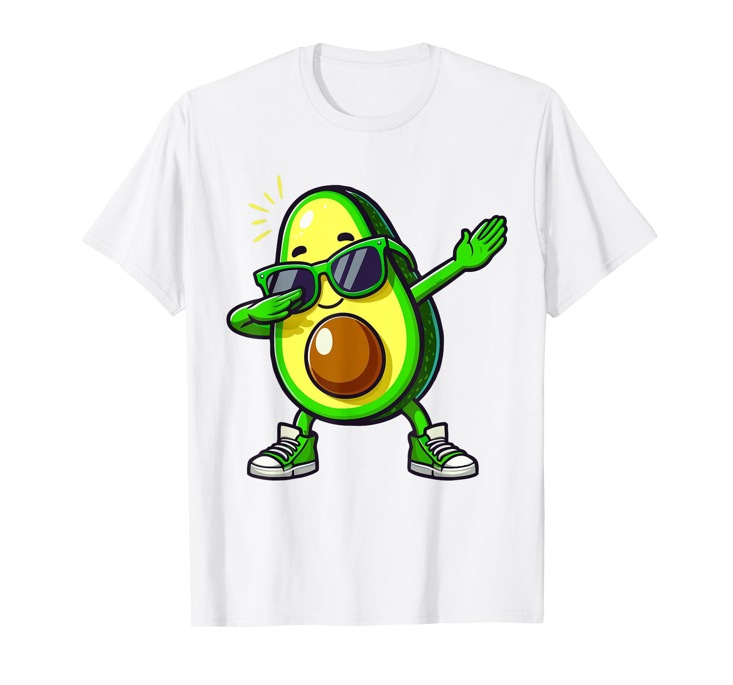 Funny Dabbing Avocado Kids Women Men Avocado T-Shirt