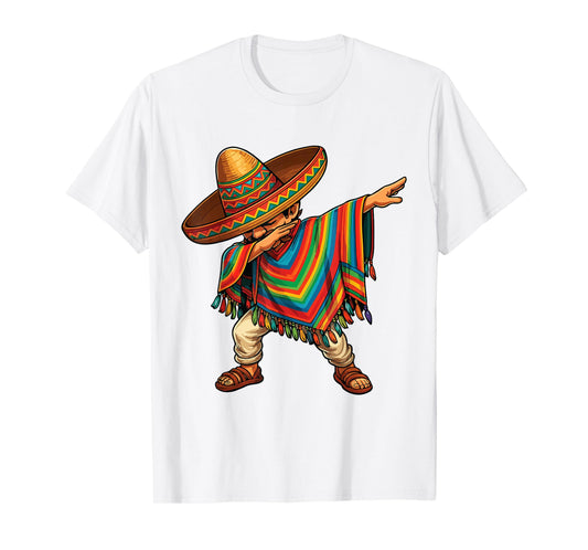 Mexican man dabbing 5 de mayo design boys cinco de mayo T-Shirt