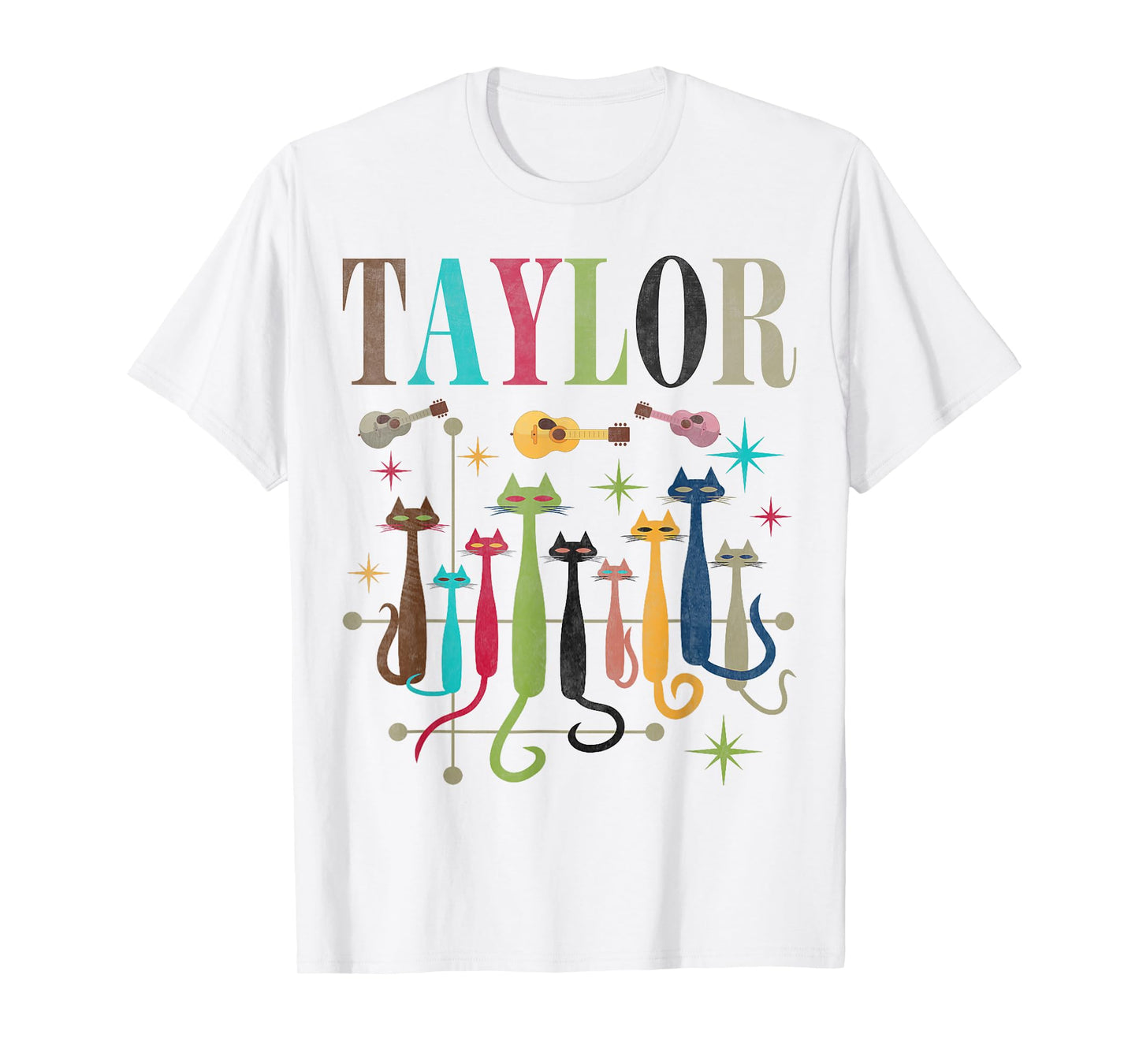 Retro Taylor Vintage Mid-Century Look Taylor Cats 50s 60s T-Shirt