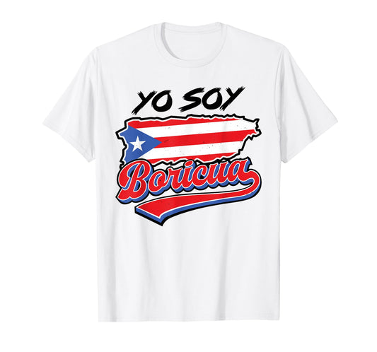 Yo Soy Boricua Puerto Rico Flag Puerto Rican Women Hispanic T-Shirt