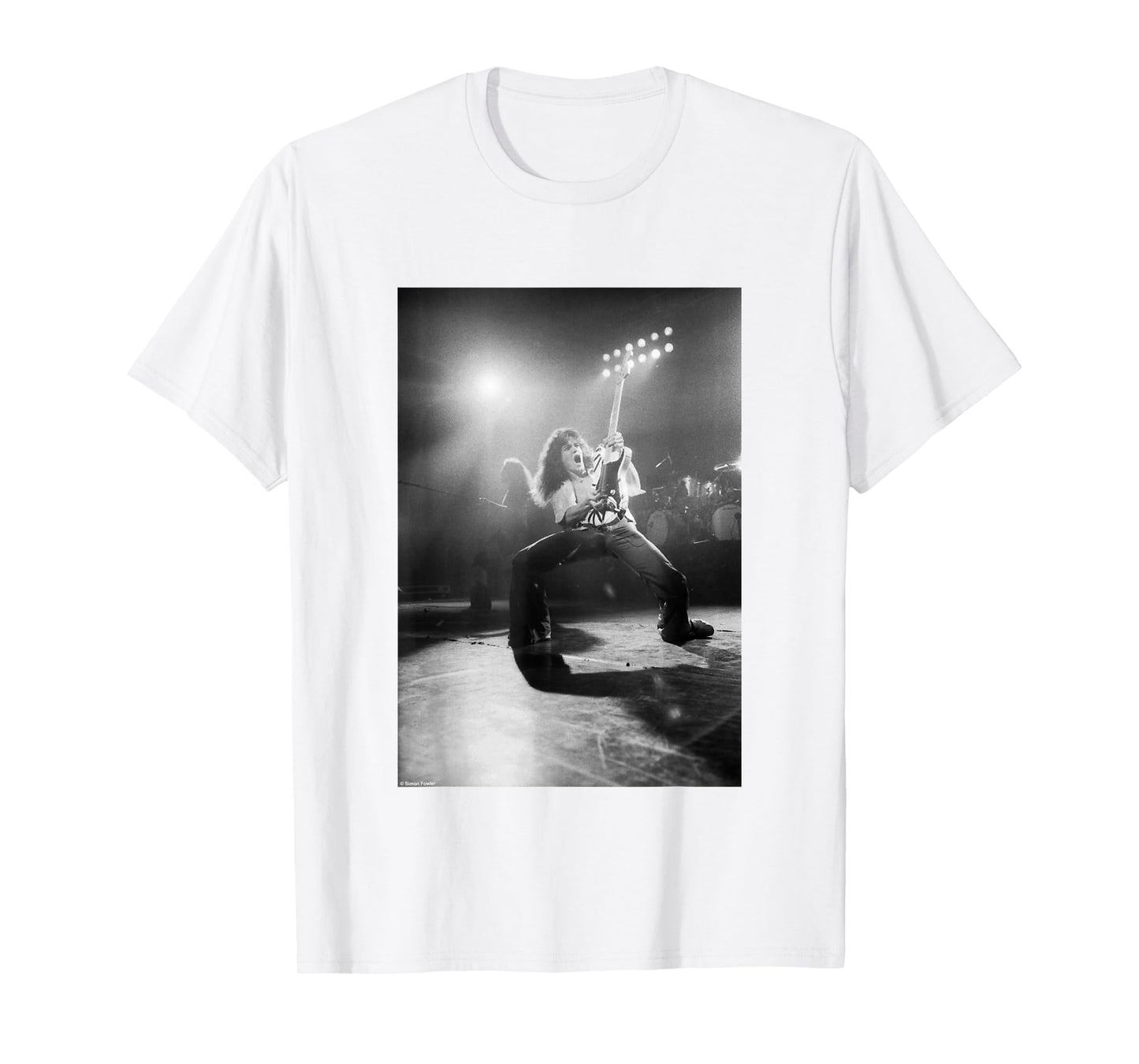 Eddie Van Halen Live Rainbow Theatre by Simon Fowler T-Shirt