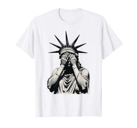 Shameful Politics meme Crying Statue of Liberty T-Shirt