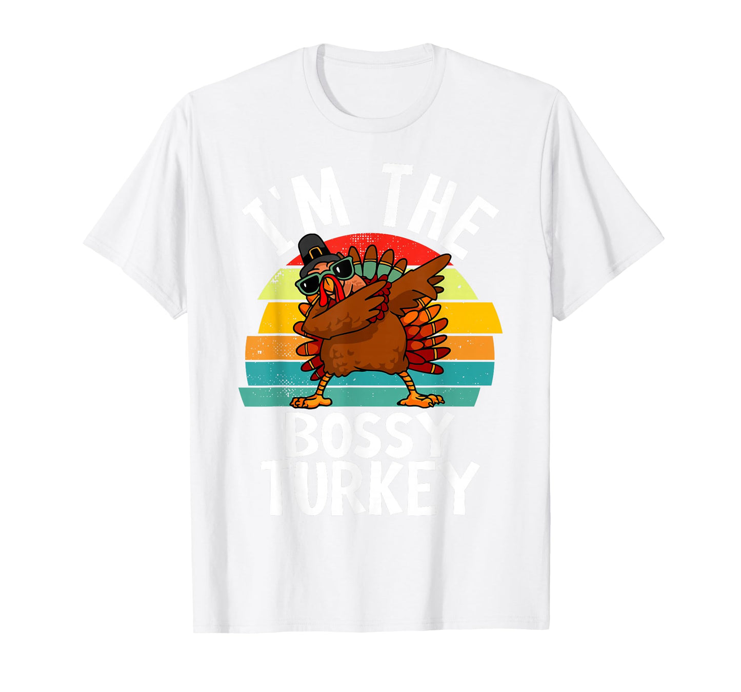 Cute I'm Bossy Turkey Shirt Thanksgiving Costume Boy Toddler T-Shirt