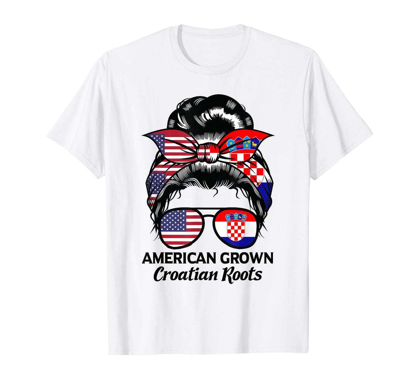 American Grown Croatian Roots Croatia T-Shirt